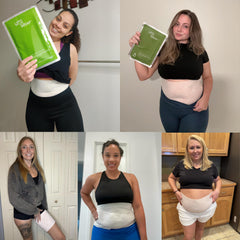 Lipo Applicator Ultimate Wrap on abdomen focuses on midsection shaping and tone