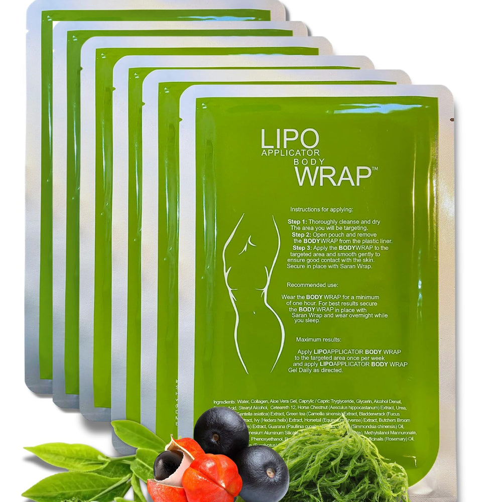 Lipo Applicator Ultimate Wrap on stomach shows targeted contour refinement and texture improvement
