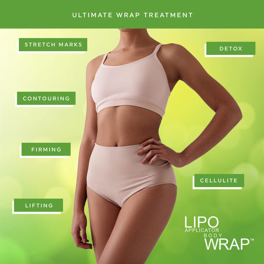Lipo Applicator wrap on arms targeting contour areas with botanicals