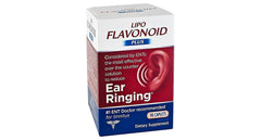 Lipo-Flavonoid bottle with inner ear health caplets for daily use and ear comfort support