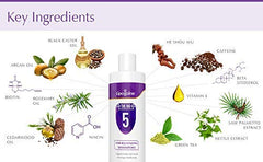 Lipogaine Big 5 packaging purple, large 16oz bottle ideal for daily use.