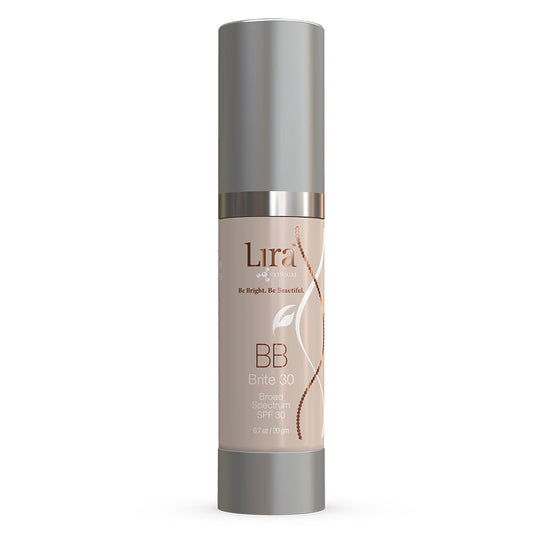 Lira Clinical BB Brite 30 bottle front showing the product packaging and branding