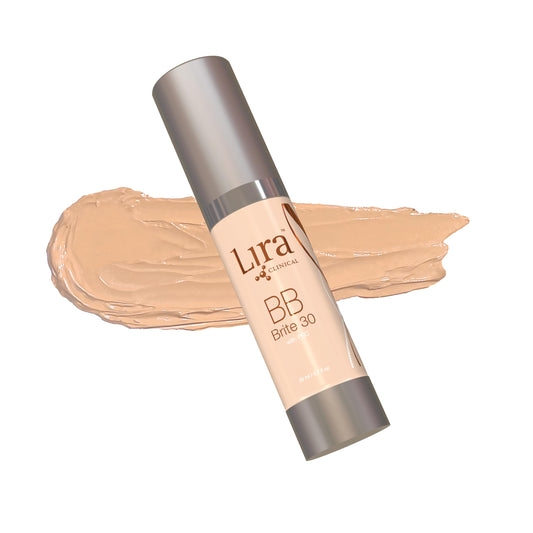 Lira Clinical BB Brite 30 swatches on fair light skin to show shade suitability