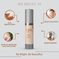 Lira Clinical BB Brite 30 texture close-up highlighting creamy consistency