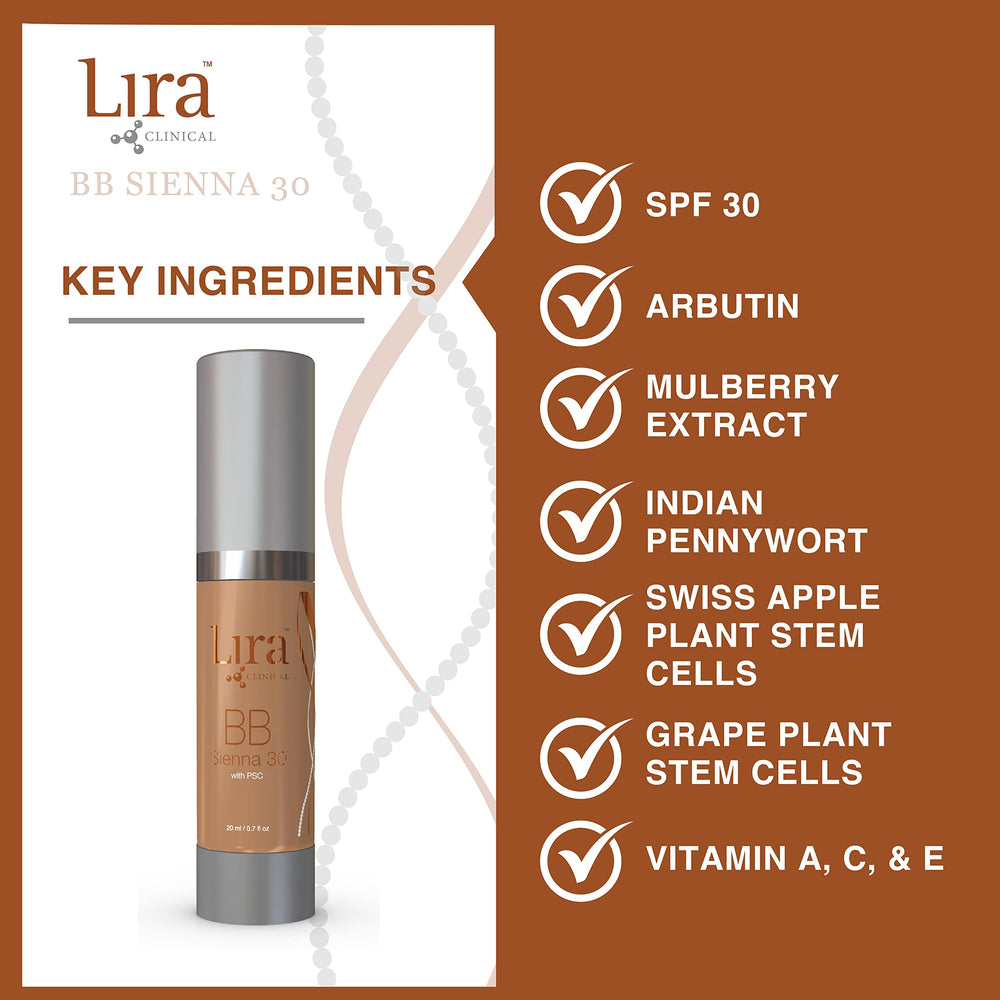 Lira Clinical BB Sienna 30 ingredients rich in vitamins