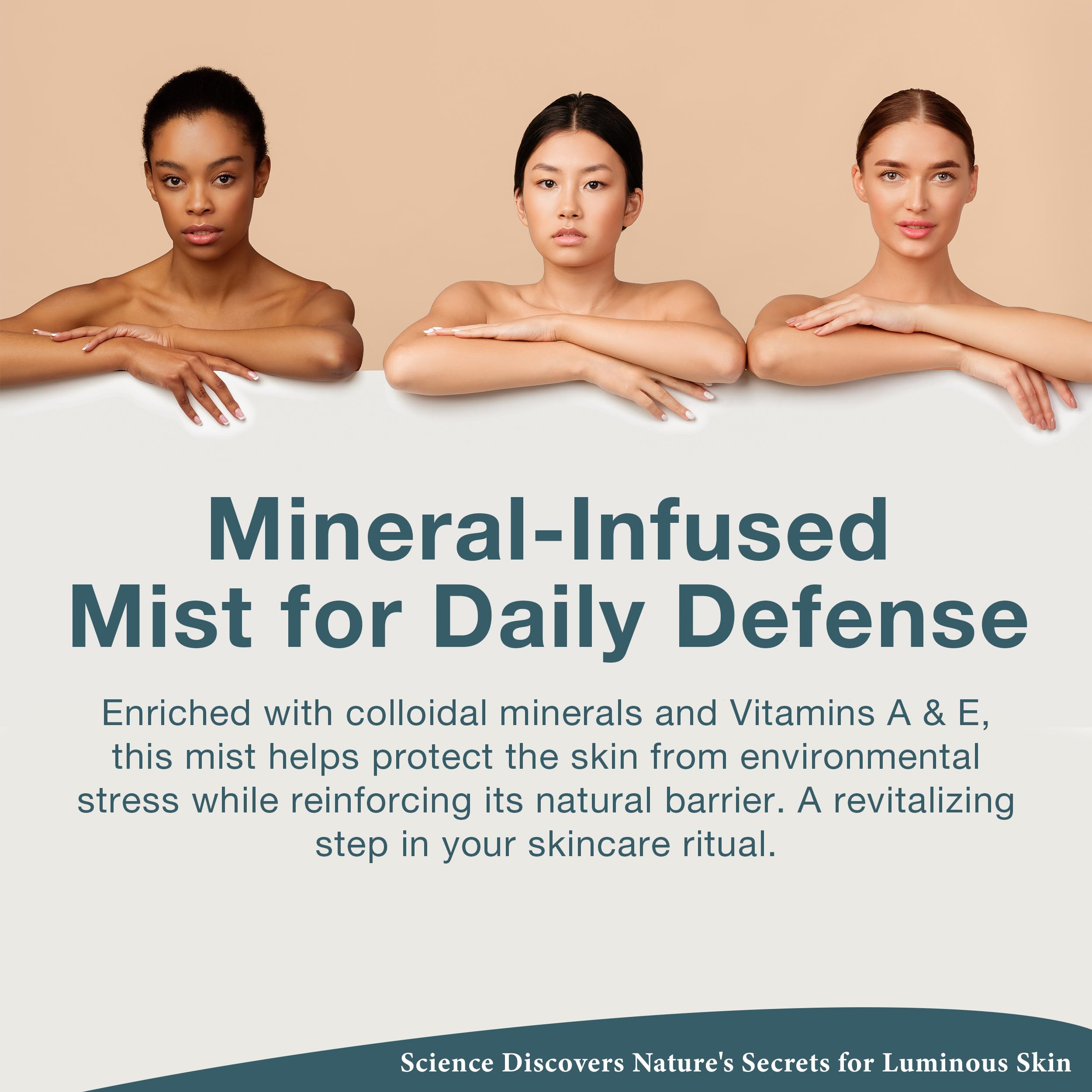 Lira Clinical BIO Hydrating Mineral Mist doubles as makeup-setting spray for dewy finish.