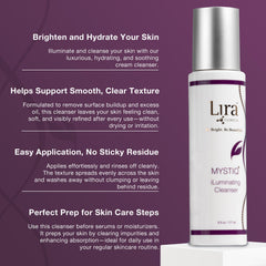 Lira Clinical MYSTIQ orange plant stem cells close-up with nourishing blend