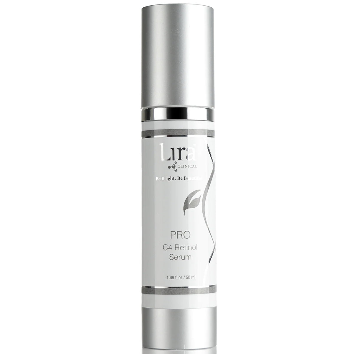 Lira Clinical Pro C4 Retinol Serum bottle showing antioxidant-rich formula for brightening