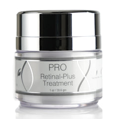 Lira Clinical PRO Retinal-Plus bottle close-up showing potential for smoother, brighter skin.