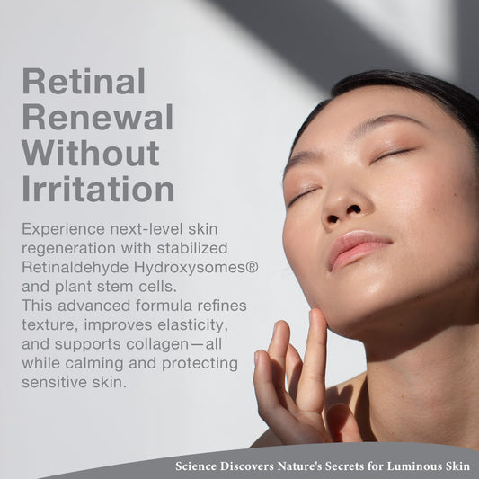 Lira Clinical PRO Retinal-Plus packaging demonstrates premium skincare for all skin types.