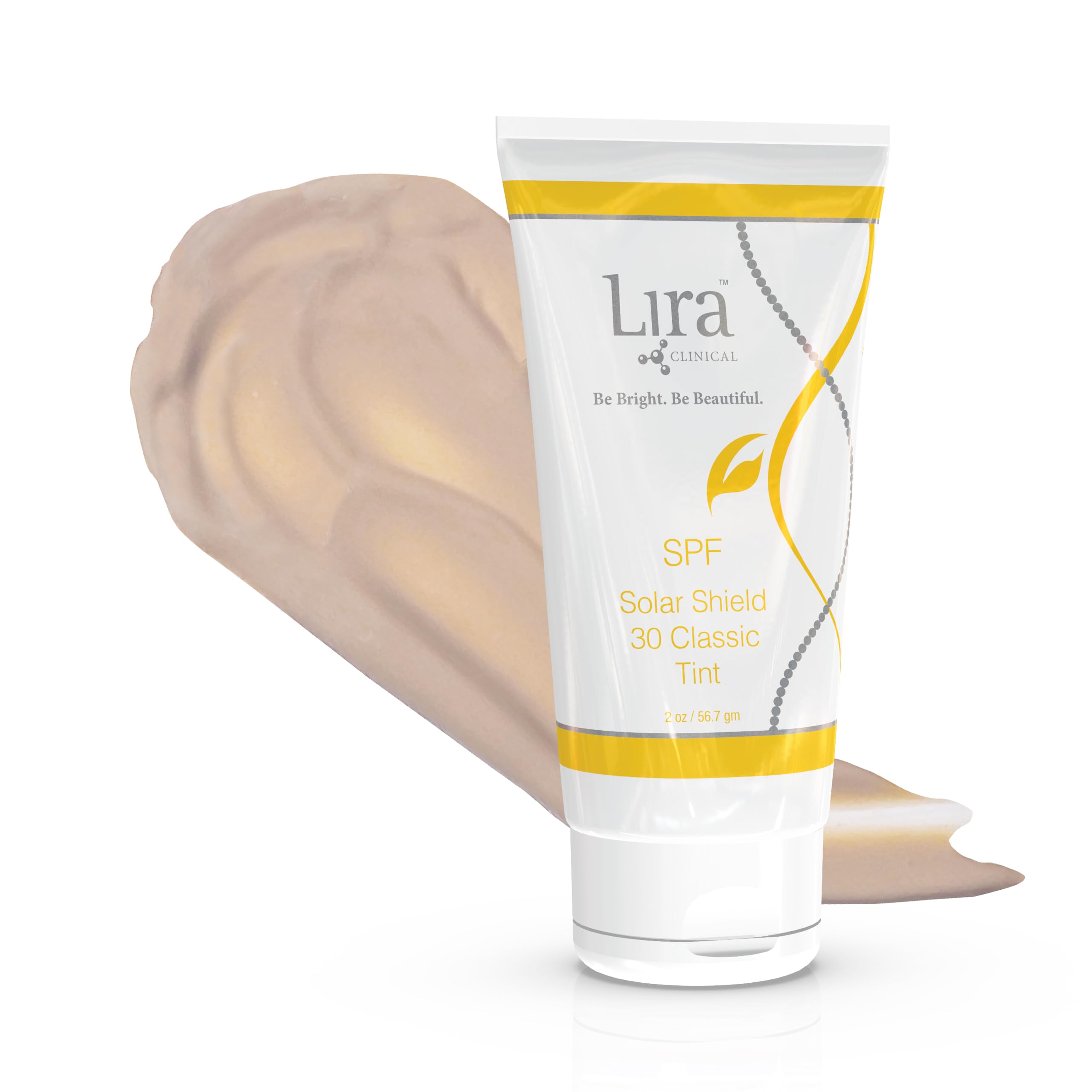 Lira Clinical Solar Shield 30 Classic Tint back label detail.