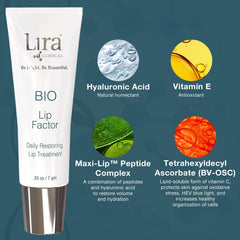 Lira Clinical BIO Lip Factor vitamins C and E support lip vitality