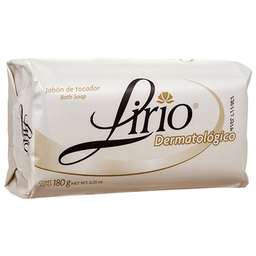 Lirio Dermatologic bar soap pack image showing 180g bars for gentle daily cleansing