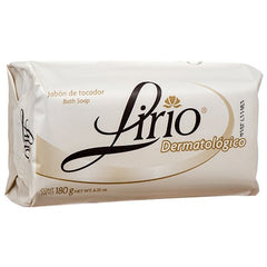 Lirio Dermatologic bar soap pack image showing 180g bars for gentle daily cleansing