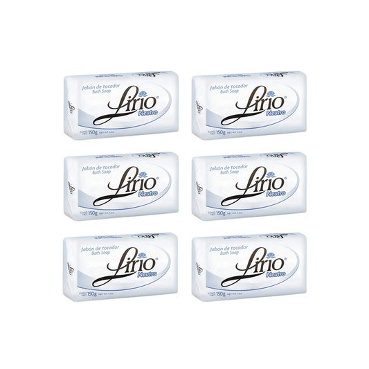 Lirio Neutro Bar Soap pack for family daily use.