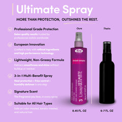 Lisap anti-frizz smoothing for a frizz-free finish.
