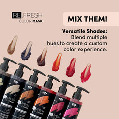Lisap Color Depositing Hair Mask Sand gloss finish on styled hair.