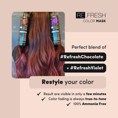 Lisap Color Depositing Hair Mask Sand swatch demonstrates shade Sand on hair strand.