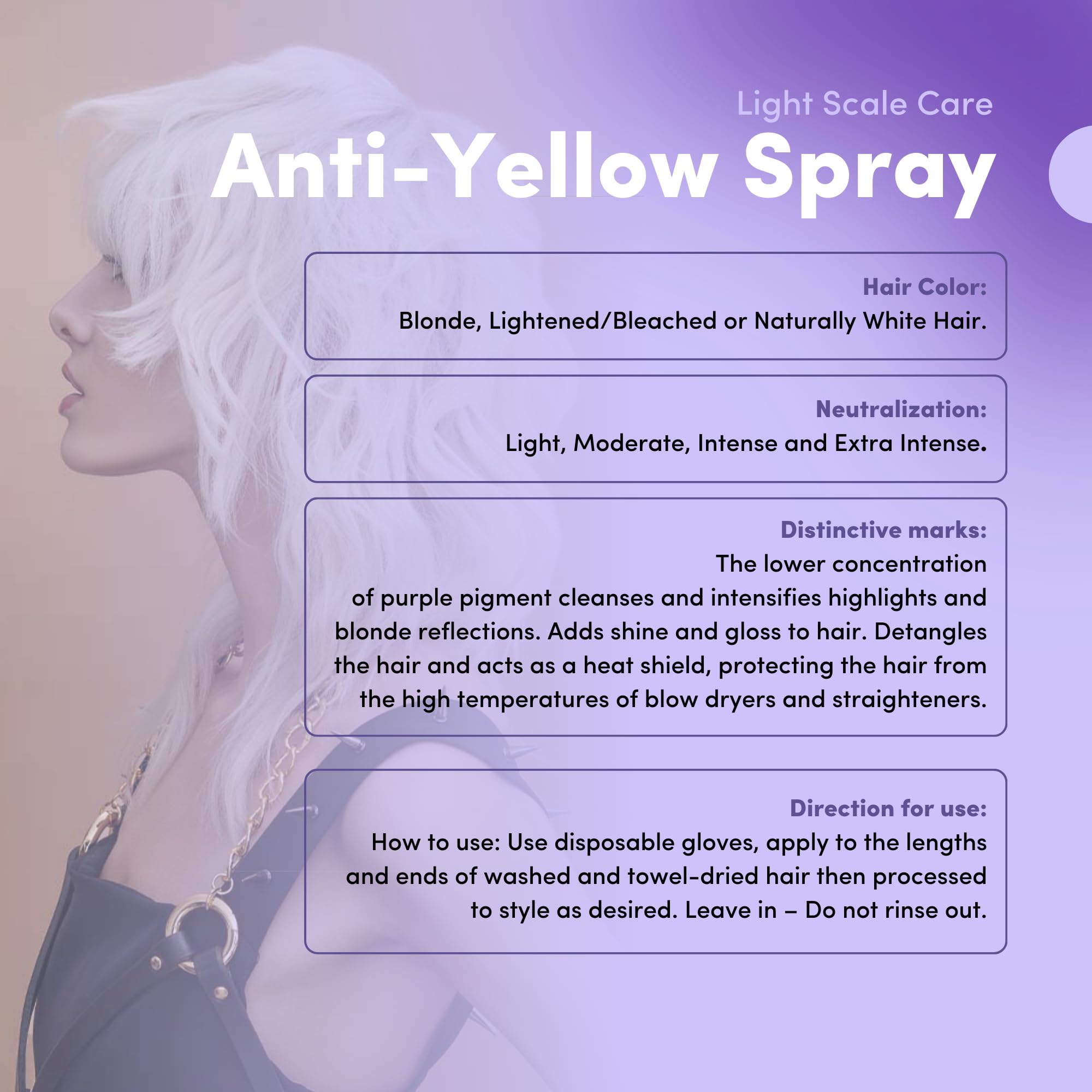 Lisap purple-toner in action reviving cool blonde hues