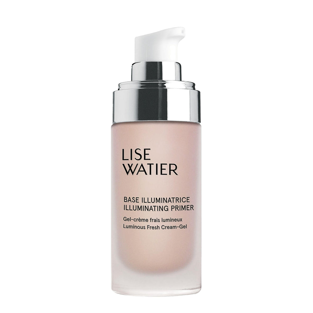 Lise Watier Illuminating Primer bottle closeup showing soft glow