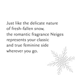 Lise Watier Neiges packaging box, perfect gift-ready presentation