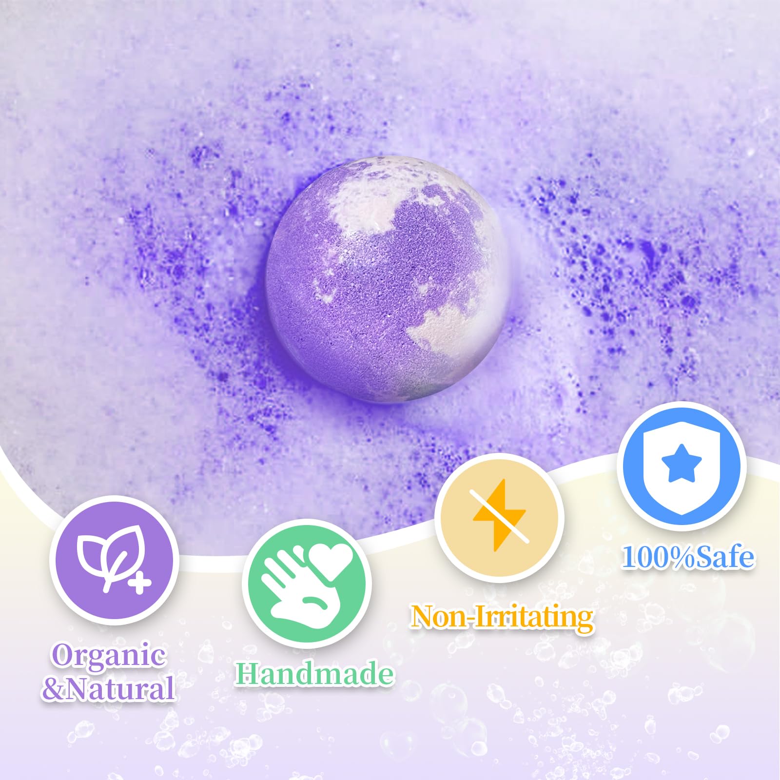 Lisotera bath bombs offer eight scents for varied bath moments.