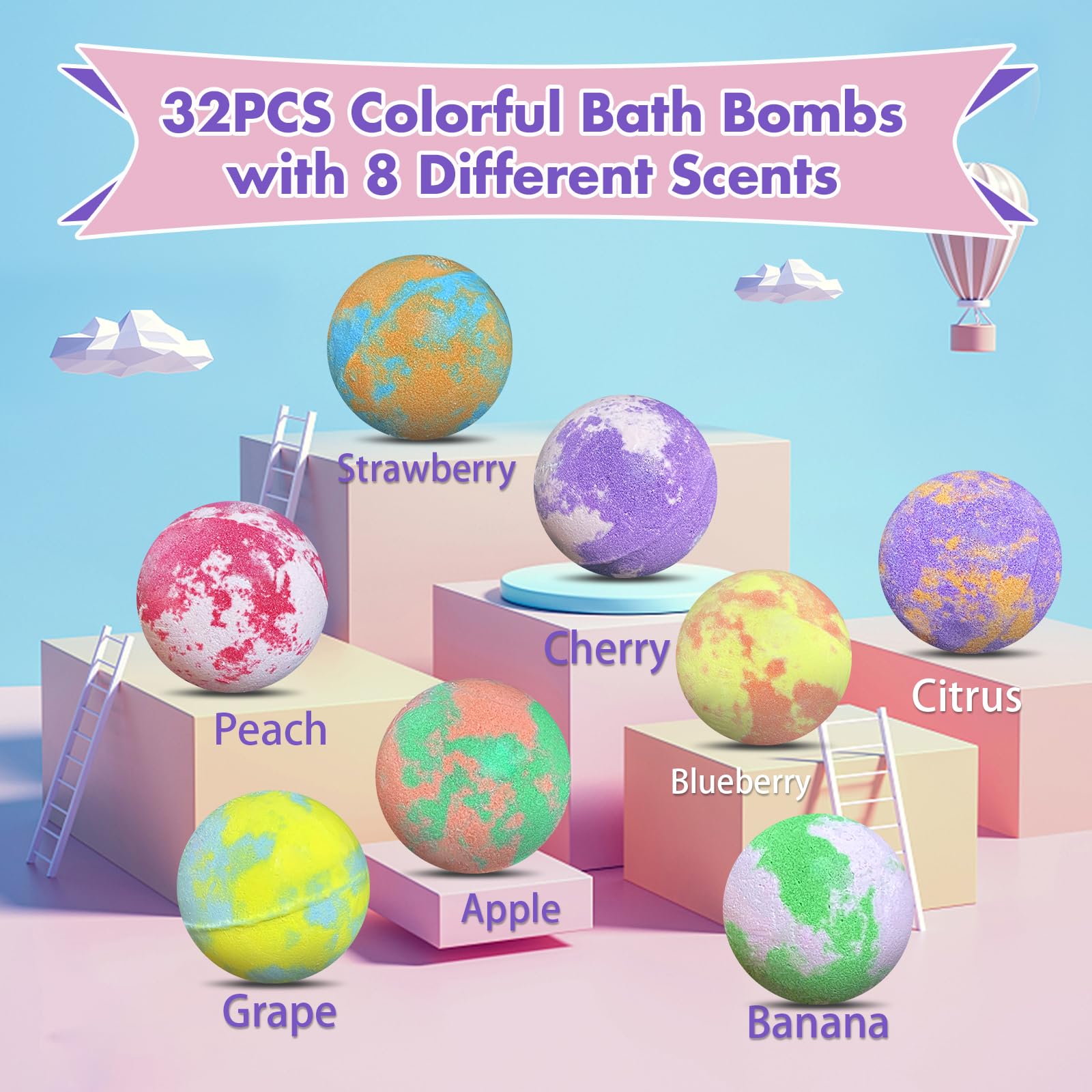 Lisotera bath bombs use natural ingredients gentle on kids' skin.
