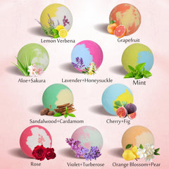 Lisotera ten-color scent variety for mood-boosting baths