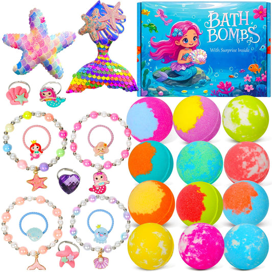 Lisotera bath bombs reveal jewelry surprises as they fizz in color