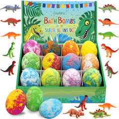 Lisotera bath time sparks imagination with dinosaur eggs.