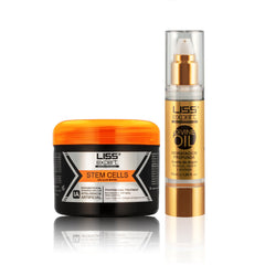 Liss Expert Professional stem cells express treatment jar showing rich texture for deep conditioning
