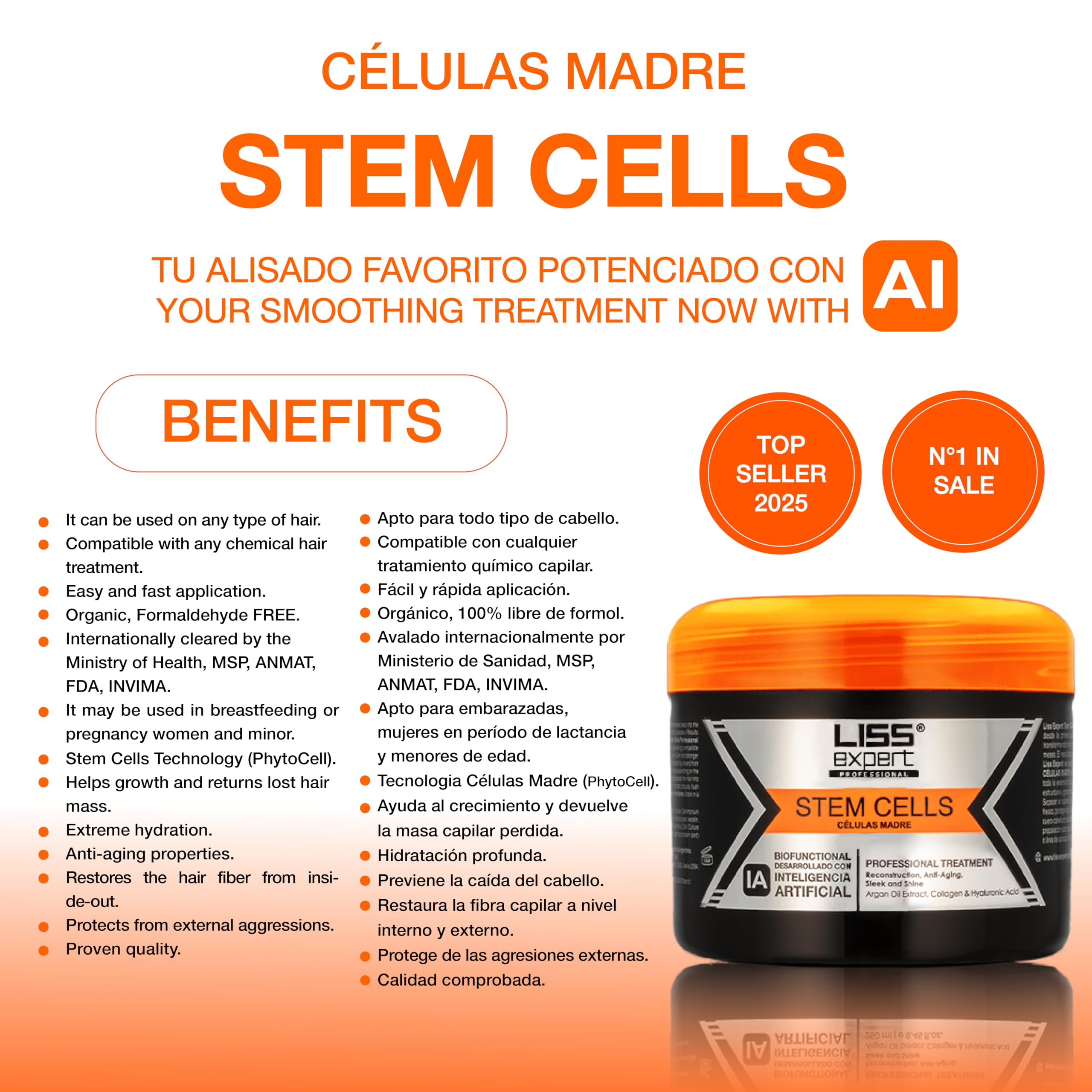 Liss Expert Stem Cells Smoothing Treatment application glove for easy-on, easy-off use.