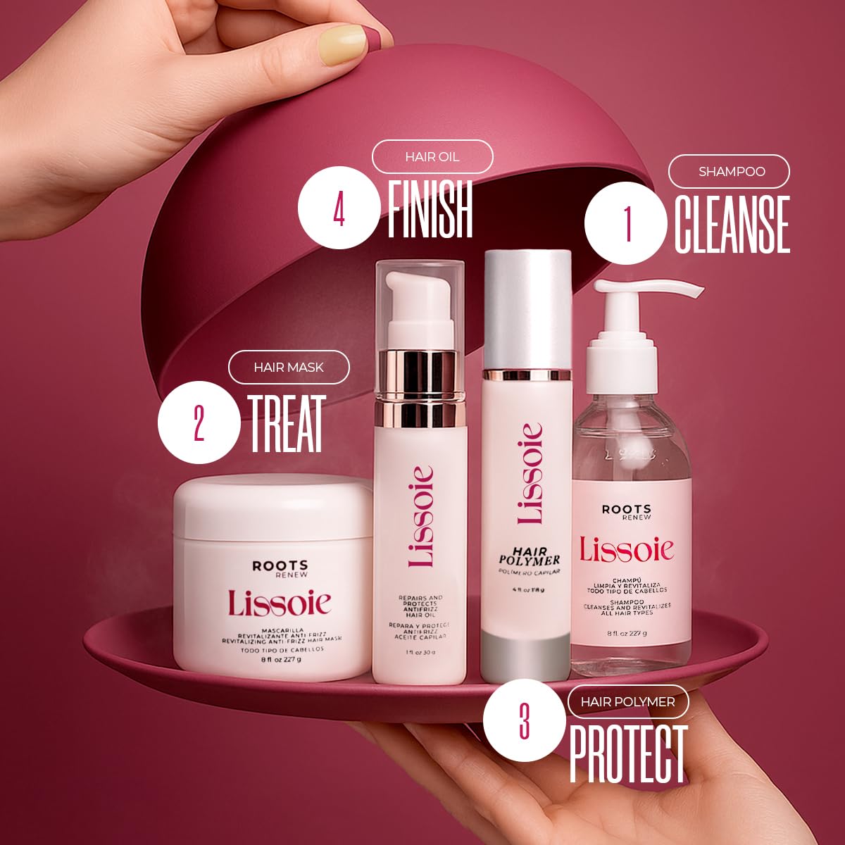 Lissoie rich conditioning leaves hair airy and silky