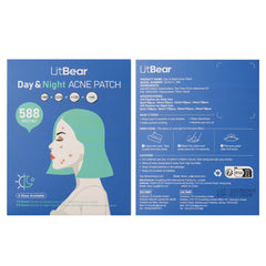 LitBear day patches with tea tree and calendula for soothing skin.