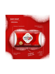 LiteZout Imperial Leather soap close-up showing creamy lather and classic fragrance