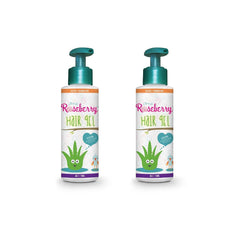 Little Roseberry 2-pack hair gel bottles for kids with gentle hold.