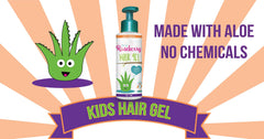 Organic aloe vera and vitamins in Little Roseberry hair gel for nourishment.