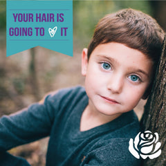 Fragrance-free Little Roseberry gel formula supporting sensitive scalps.