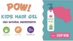 Little Roseberry kids hair gel tube ready for gentle styling