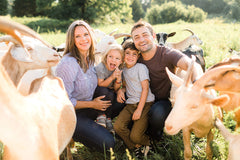 Sustainable farm setting where Little Seed Farm products are crafted.