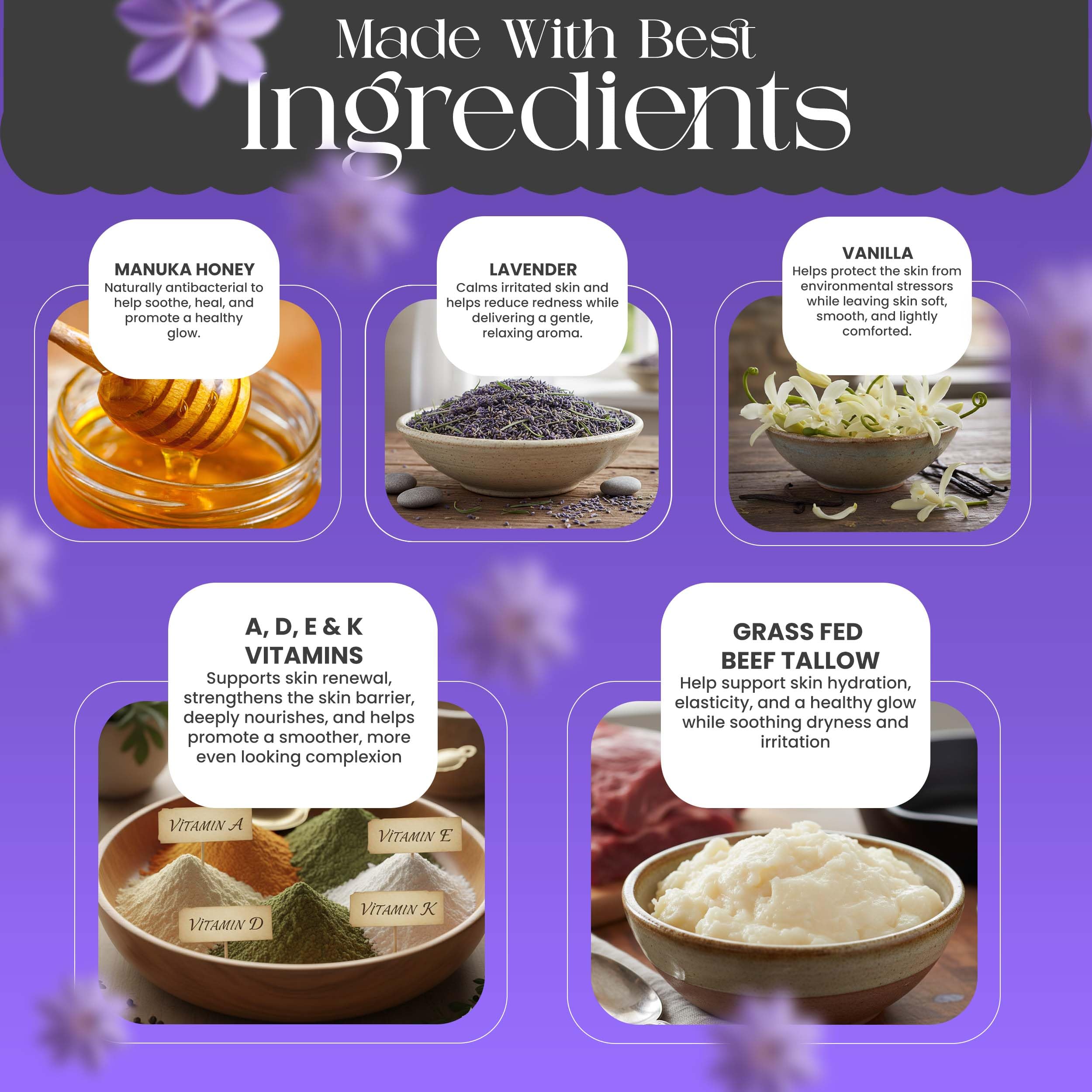 Little Victories Co traditional tallow and honey blend supports skin barrier naturally.