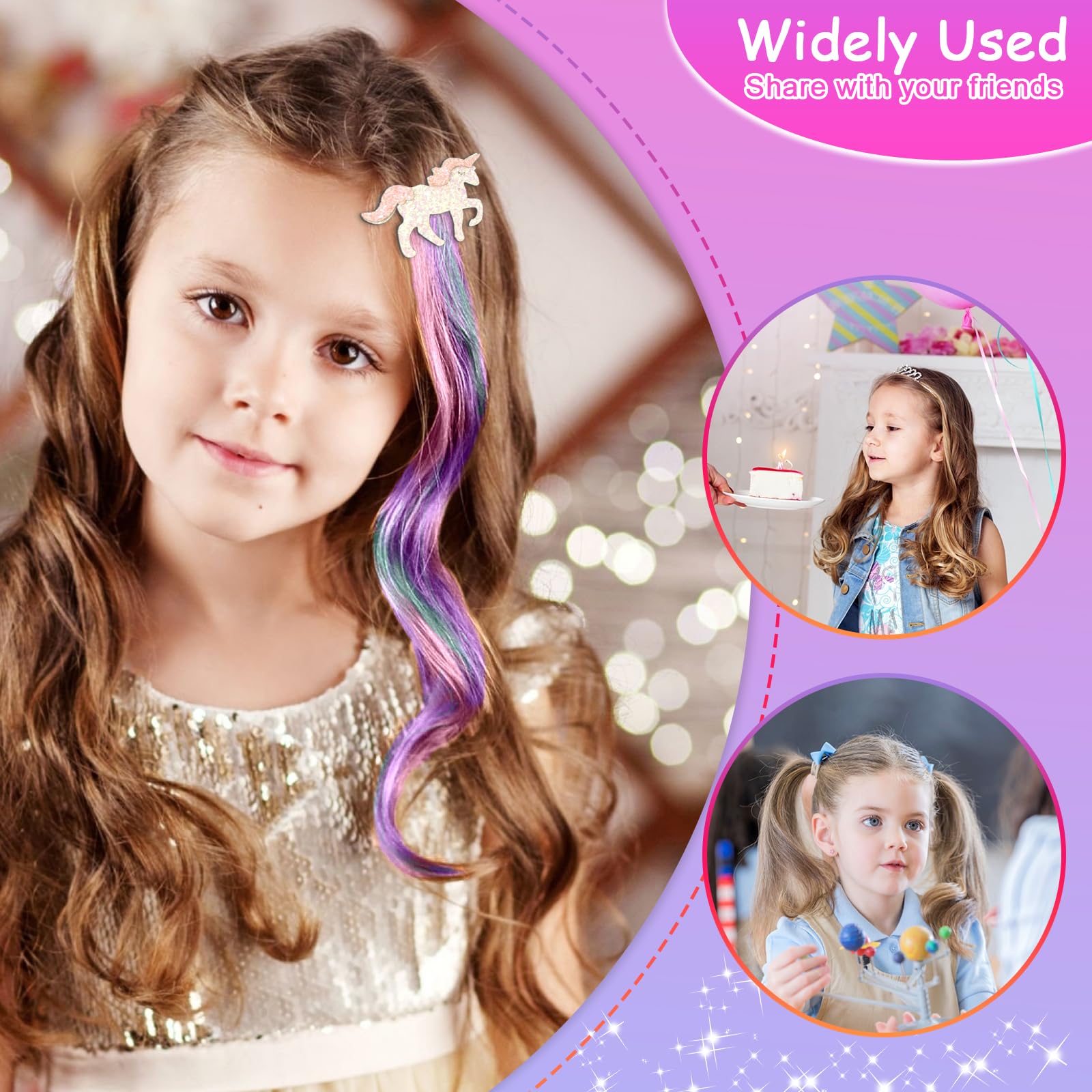 Little World kids hair clip with stainless-steel core for easy grip and reliable use