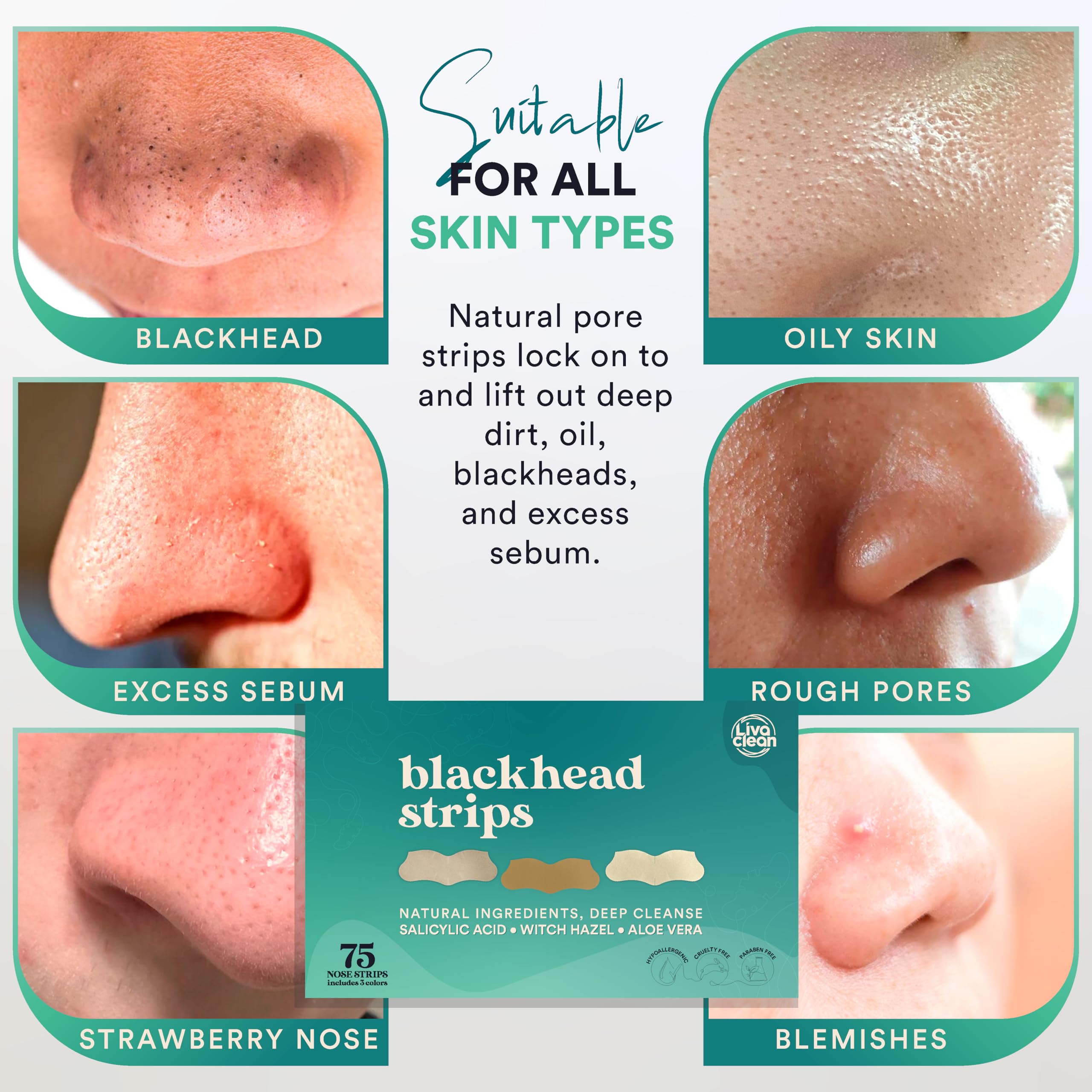 LivaClean close-up strip captures texture and gunk removal.