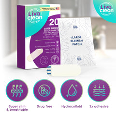 LivaClean night-use patch in a soft, discreet design.