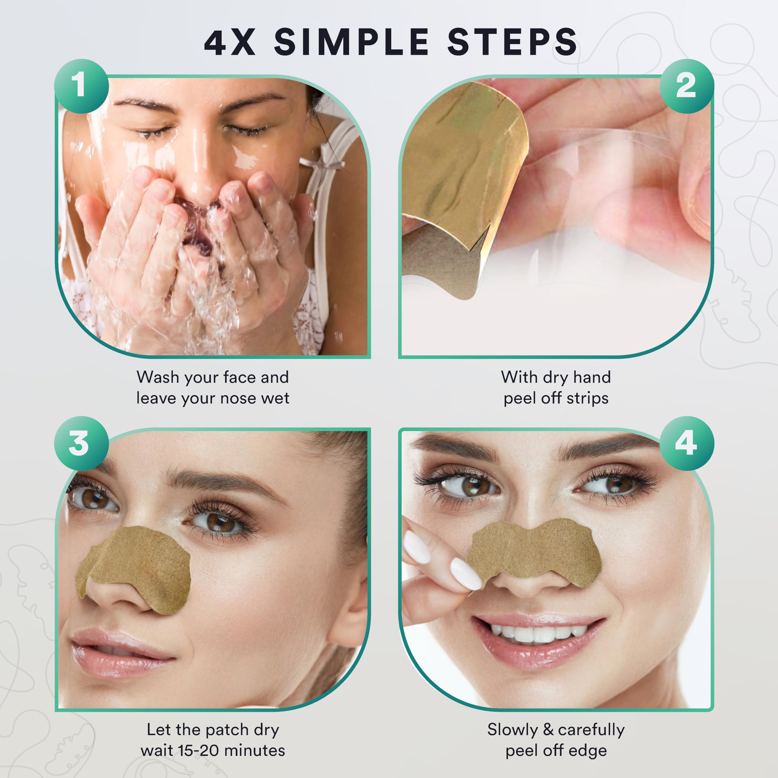 LivaClean witch hazel pores tightening strip helps refine skin texture.