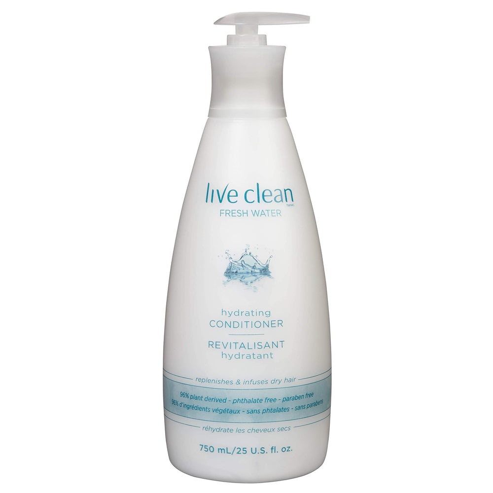 Live Clean Freshwater Conditioner bottle front for premium coat-softening experience