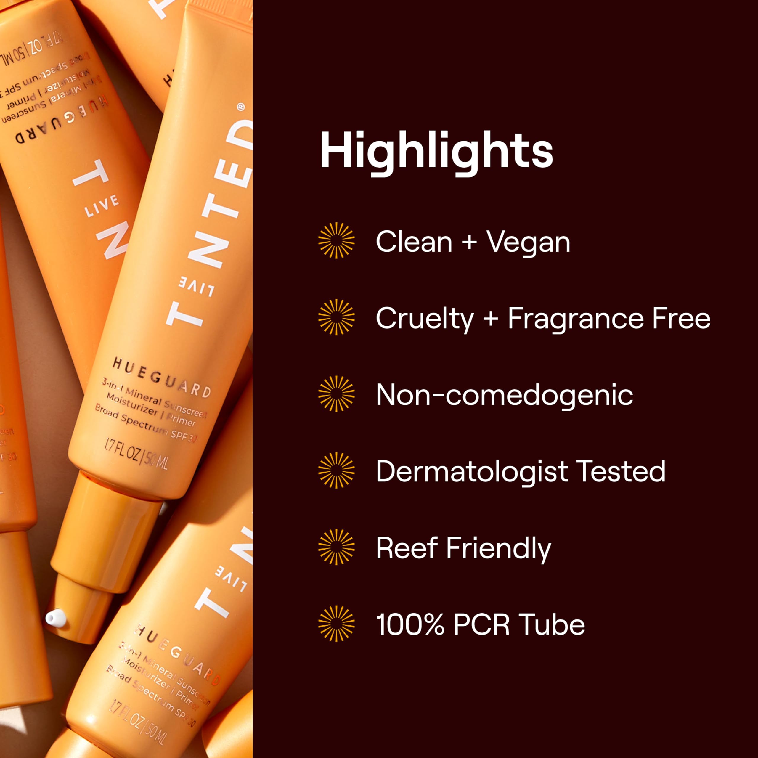 Live Tinted Hueguard fragrance-free formula is suitable for sensitive skin.