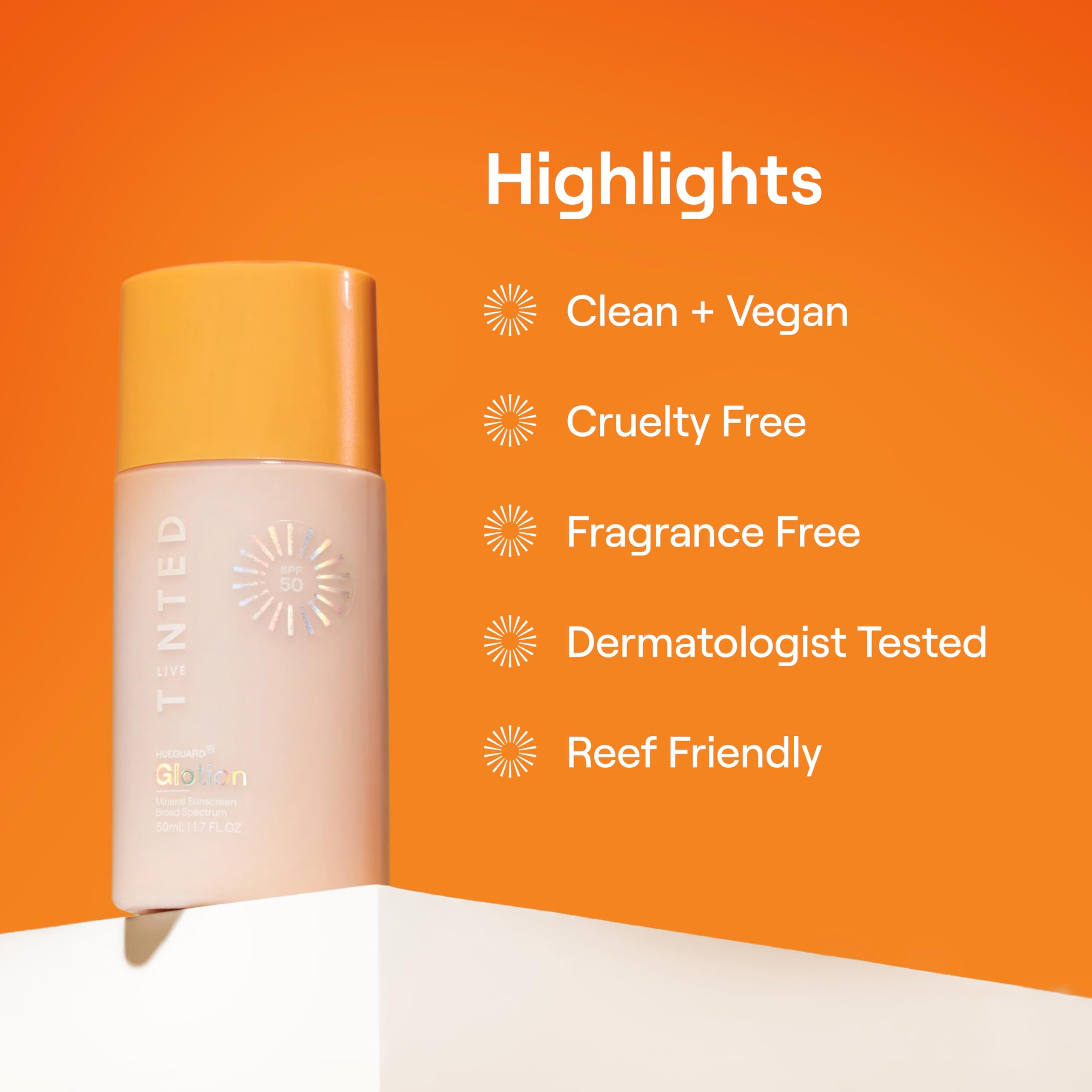 Live Tinted Hueguard Glotion neck-hydration-demo on skin