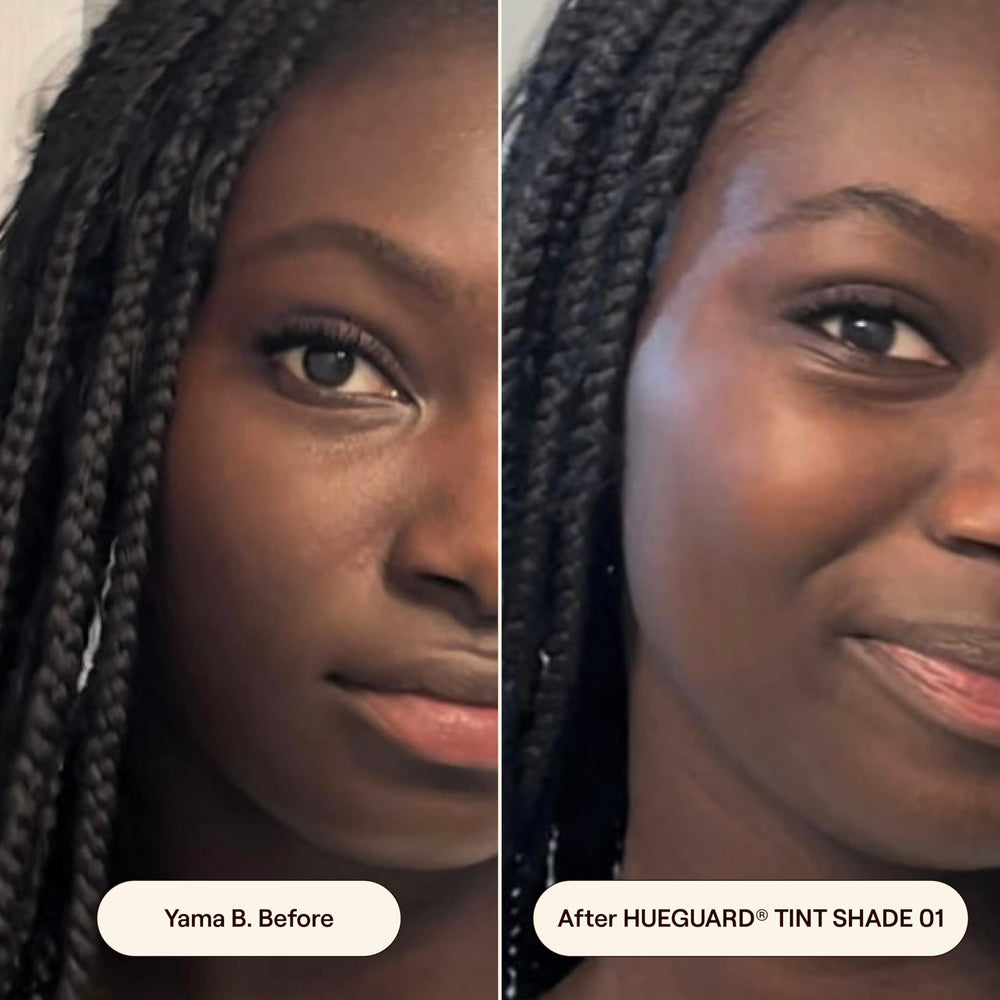 Live Tinted Hueguard hydration gel-cream nourishes skin with hyaluronic acid and sea buckthorn.