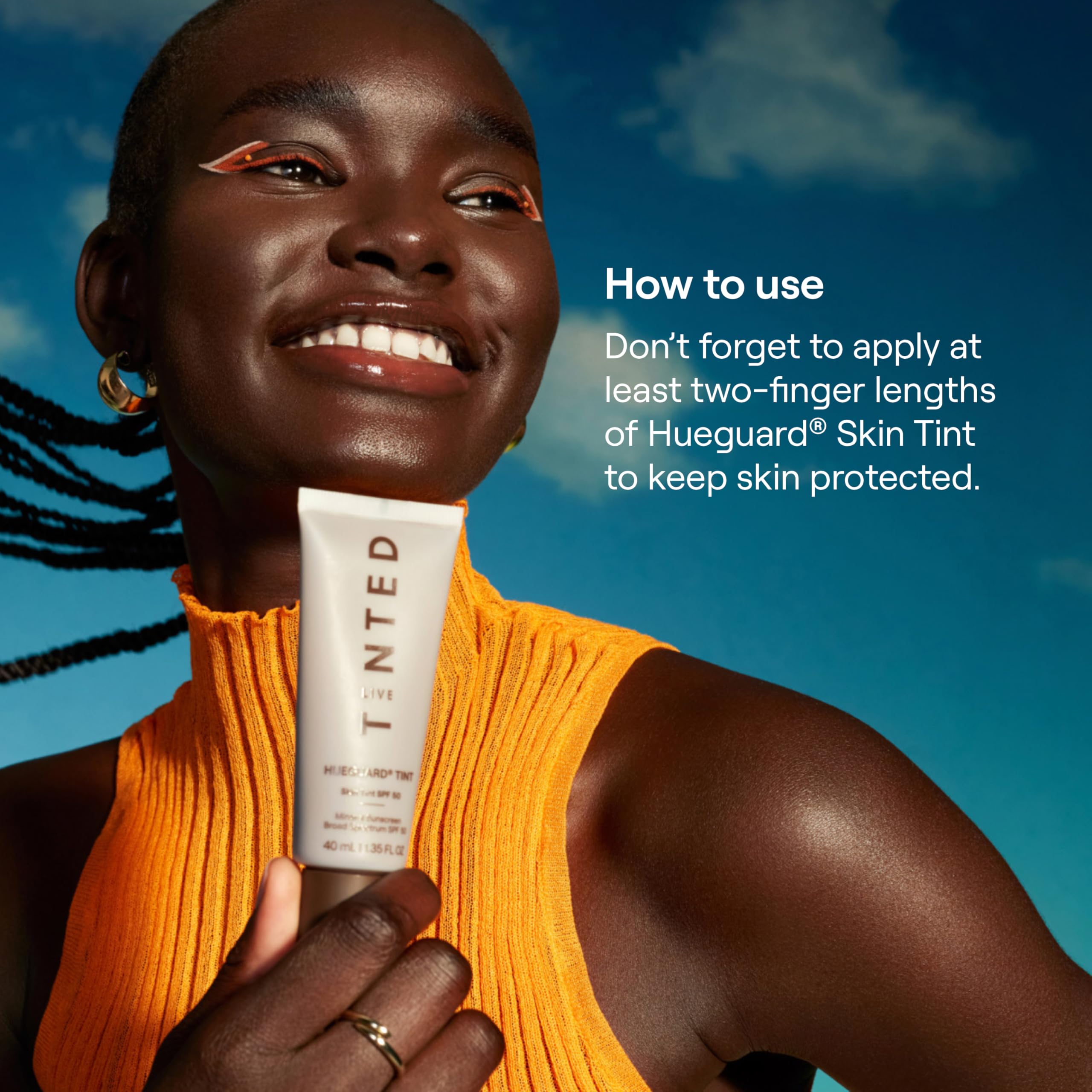 Live Tinted Hueguard Shade 01 demonstrates suitability for lighter skin tones.